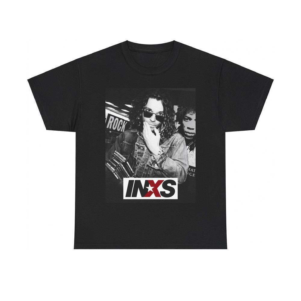 INXS Shirt, Rock Band Graphic Music Fan Unisex Cotton Tee Gift For Fans